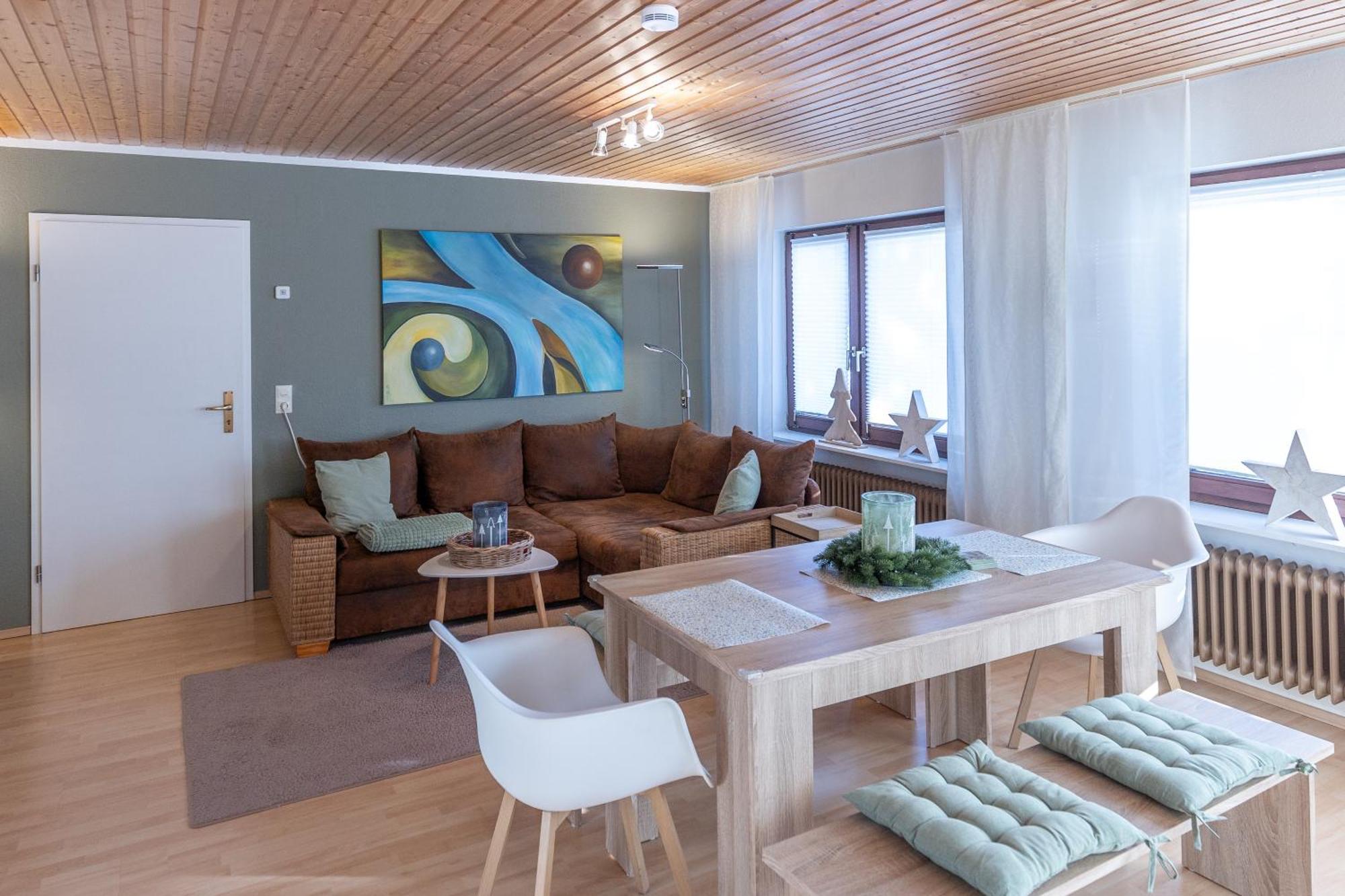 AlthutteElw, Sep. Eingang, Ueberdachte Terrasse, Naehe Backnang公寓 外观 照片